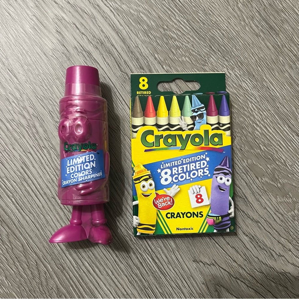 Crayola Limited Edition Retired Colors & 1 Mully Mulberry Sharpener NEW
